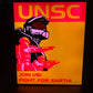 Halo Inspired UNSC “Join Us! Fight for Earth!” RGB Display Light Box