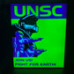 Halo Inspired UNSC “Join Us! Fight for Earth!” RGB Display Light Box