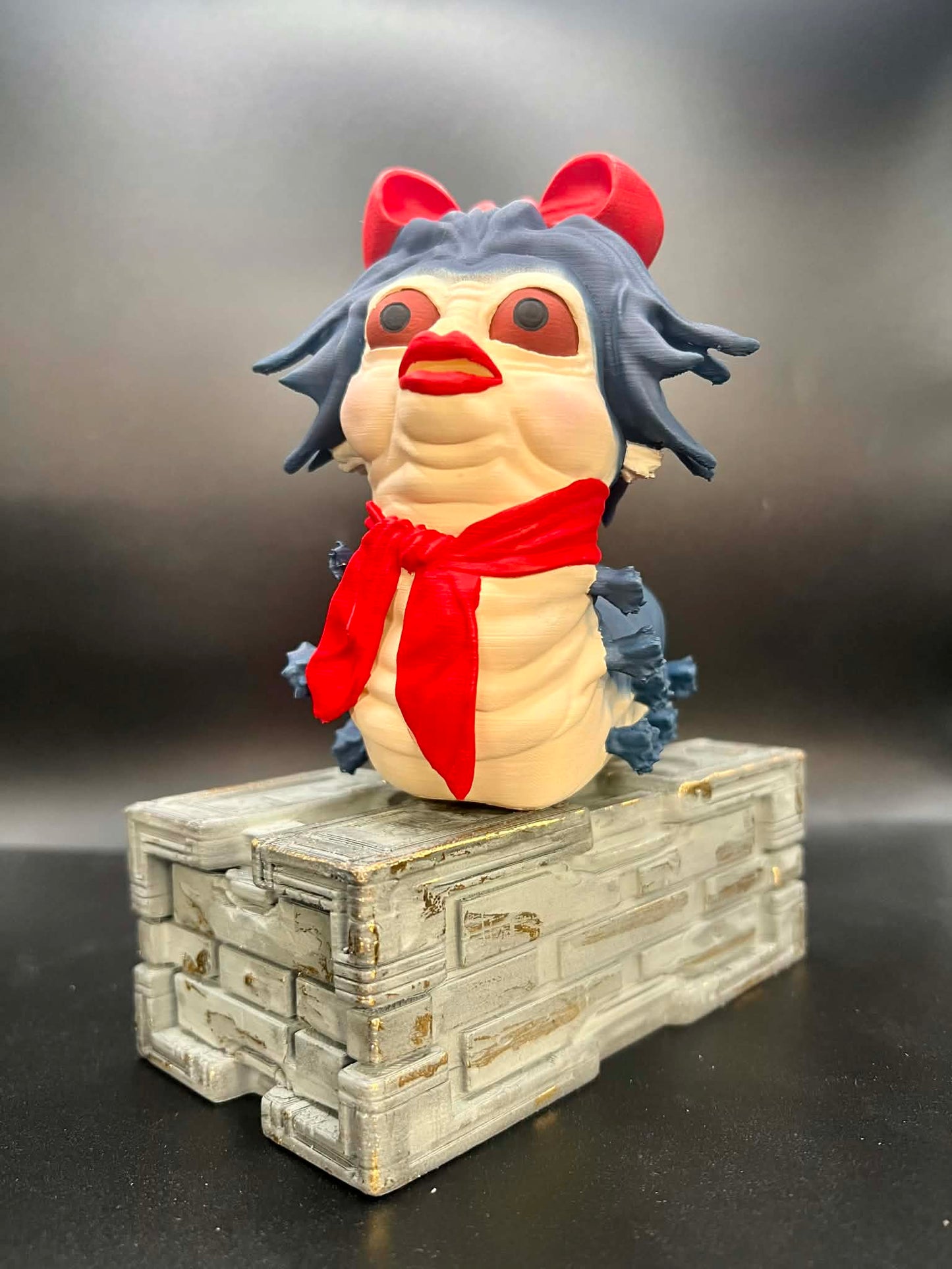 Labyrinth Inspired Worm Figurine - with Missus & Baby Worm!