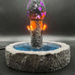 Realistic Ender Dragon Egg Display | Illuminated Minecraft-Inspired Lamp | USB Powered Gaming Decor