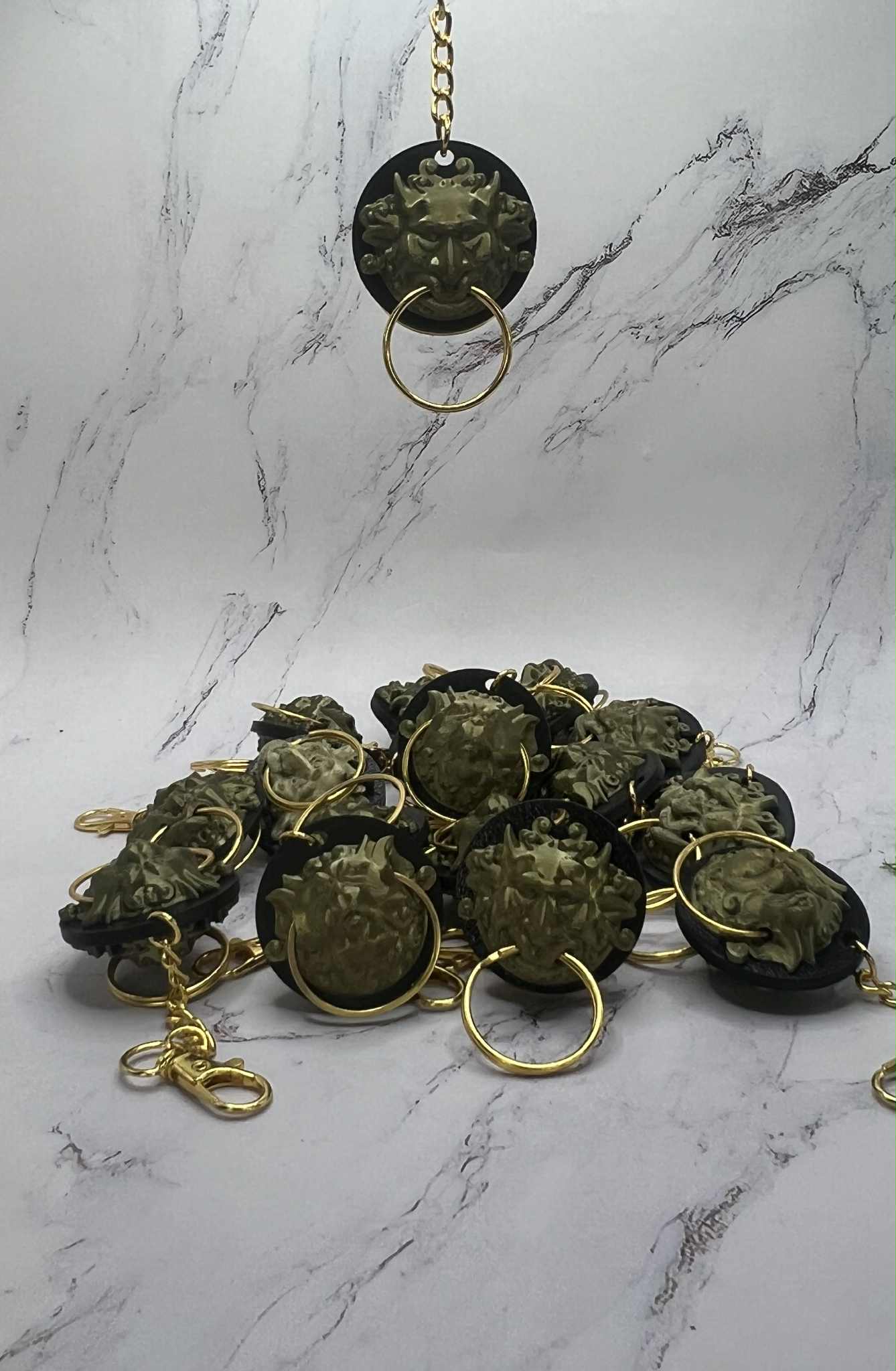 Labyrinth Inspired Double-Sided Door Knocker Keychain – Fantasy Inspired Decorative Charm