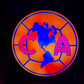 Club América 3D LED RGB Light Box – Multicolor, Sound-Reactive, Wall-Mounted Soccer Fan Decor