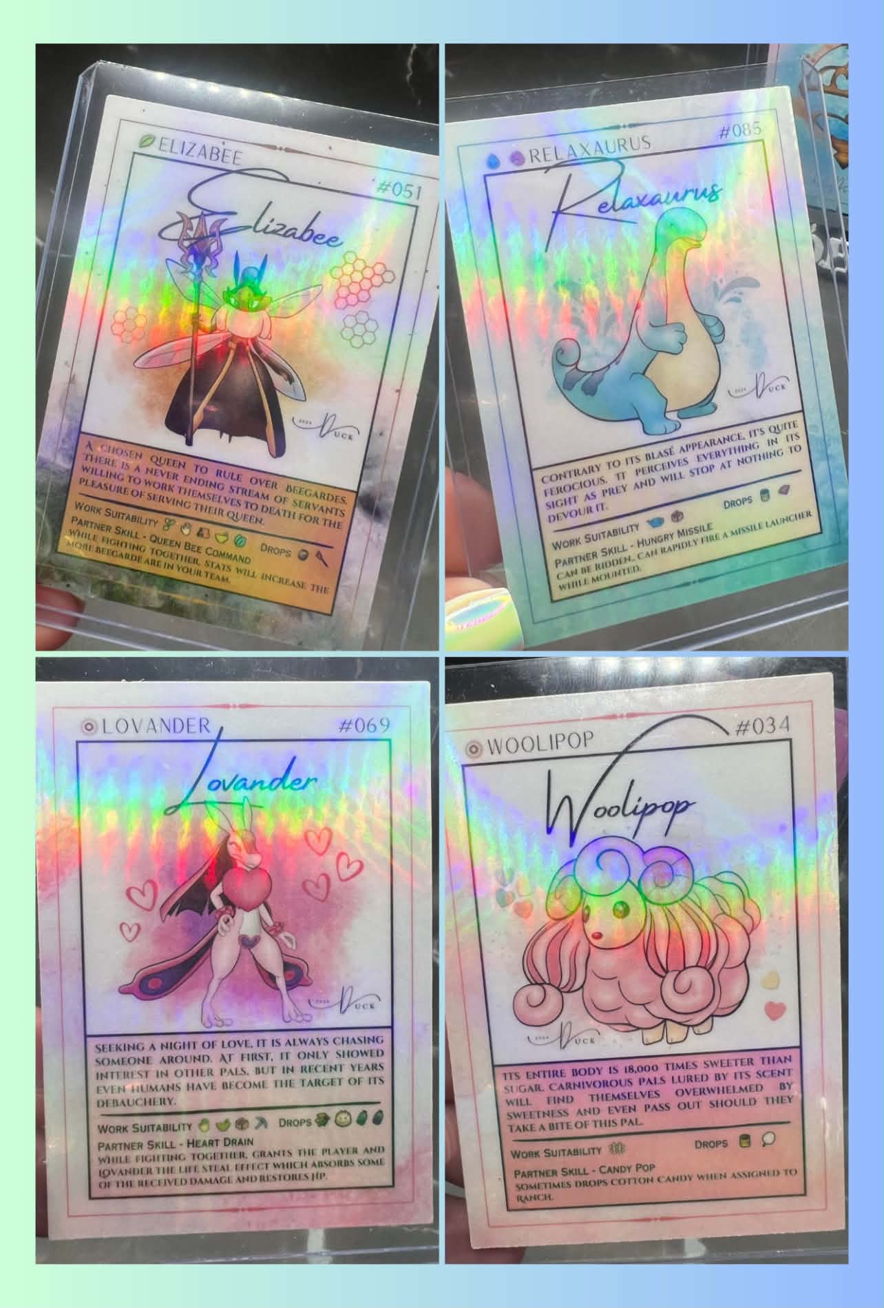 Palword Paldeck Inspired Fan Art Cards: Set 1