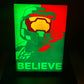 Master Chief “BELIEVE” RGB Display Light Box | Halo-Inspired LED Wall Art | Sound Reactive Gaming Decor