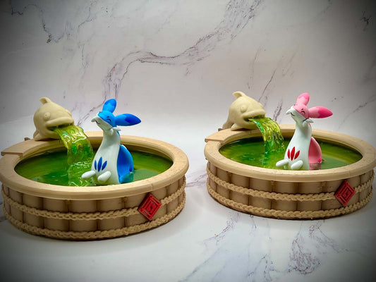 Palworld Inspired Chillet or Chillet Ignis Hot Spring Decor
