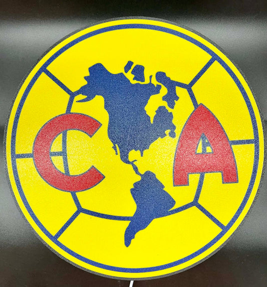 Club América 3D LED RGB Light Box – Multicolor, Sound-Reactive, Wall-Mounted Soccer Fan Decor