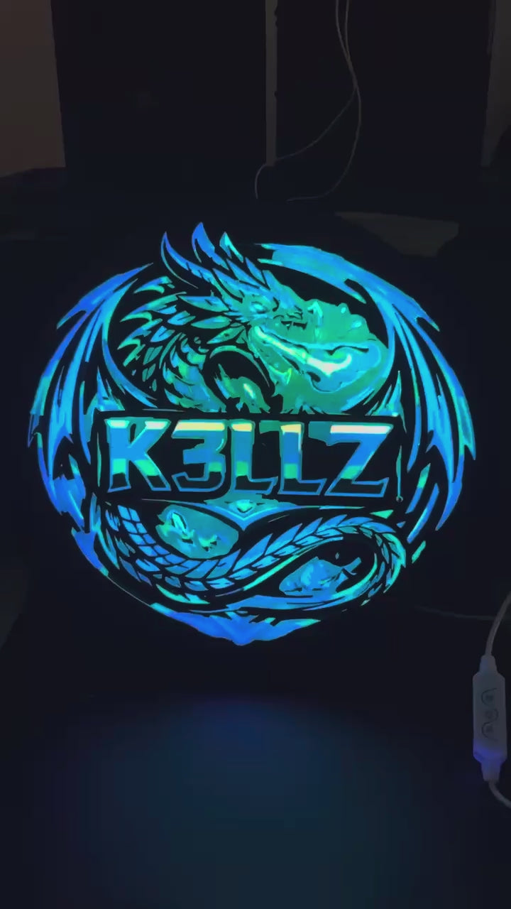 K3LLZ Custom Commission RGB Display Light Box